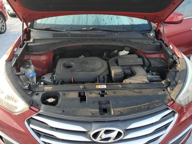 5XYZT3LB6HG384689 - 2017 HYUNDAI SANTA FE S ბურგუნდია ფოტო 12