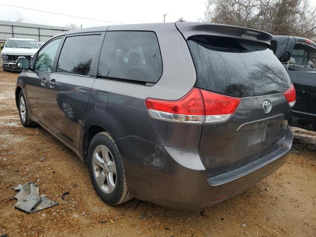 5TDKA3DC4CS015730 - 2012 TOYOTA SIENNA BASE GRAY photo 2