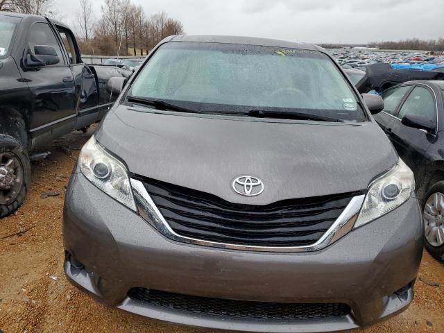 5TDKA3DC4CS015730 - 2012 TOYOTA SIENNA BASE GRAY photo 5