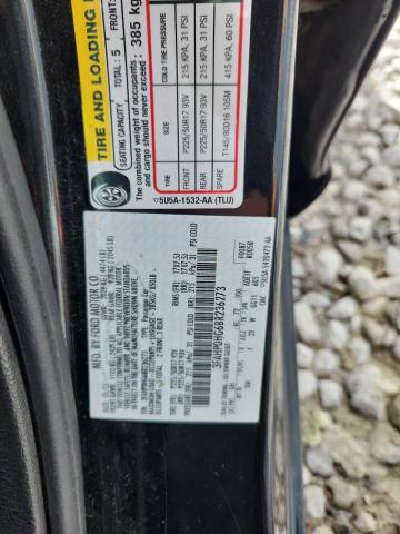 3FAHP0HG6BR236273 - 2011 FORD FUSION SE შავი ფოტო 12