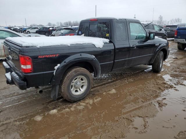 1FTYR14E29PA52187 - 2009 FORD RANGER SUPER CAB BLACK photo 3