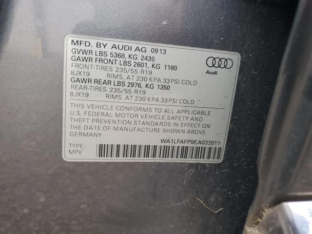 WA1LFAFP9EA032611 - 2014 AUDI Q5 PREMIUM PLUS 灰色 照片 13