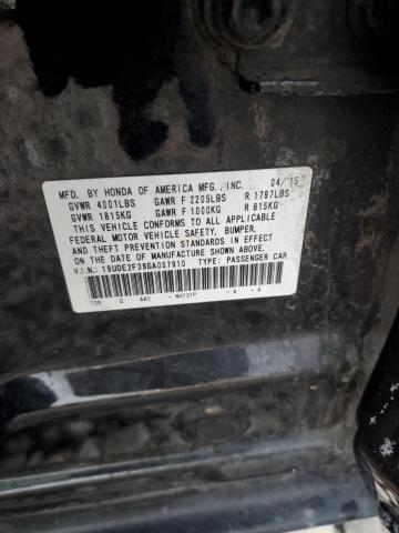 19UDE2F39GA007910 - 2016 ACURA ILX BASE WATCH PLUS BLACK photo 12