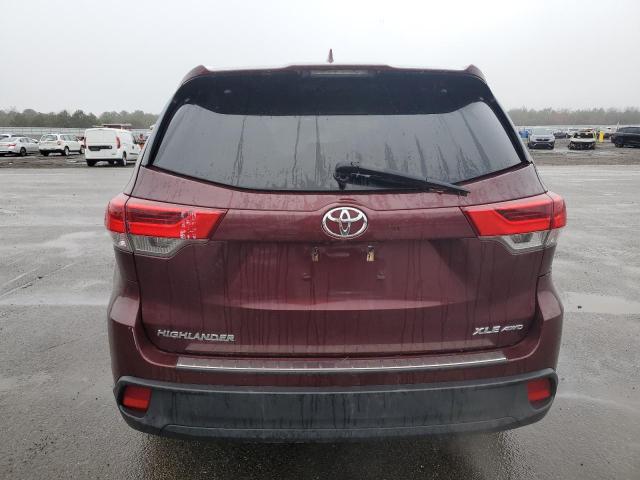 5TDJZRFH5JS856632 - 2018 TOYOTA HIGHLANDER SE BURGUNDY photo 6