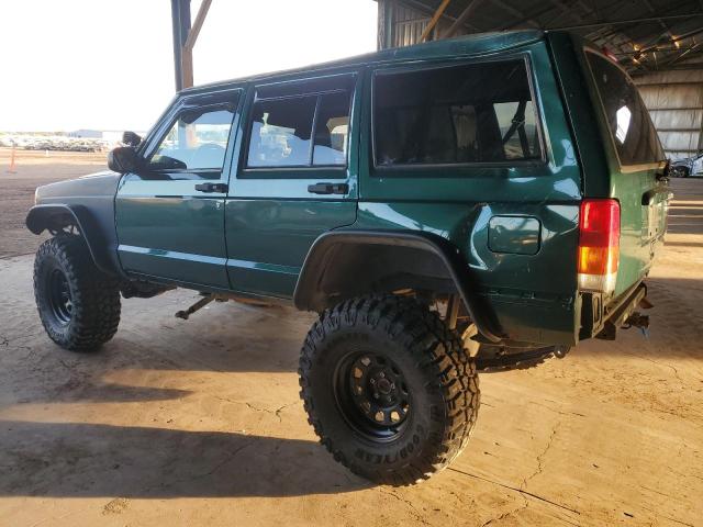 1J4FF48S61L603759 - 2001 JEEP CHEROKEE SPORT GREEN photo 2