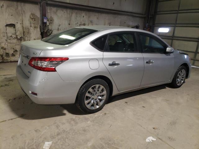 3N1AB7AP8EL669083 - 2014 NISSAN SENTRA S SILVER photo 3