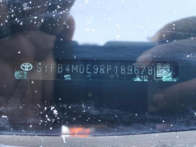 5YFB4MDE9RP189678 - 2024 TOYOTA COROLLA LE Czarny zdjęcie 12