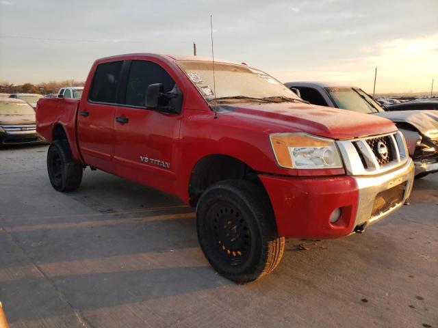 1N6AA0EC0CN331041 - 2012 NISSAN TITAN S RED photo 4