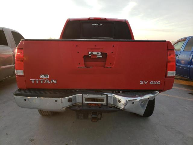 1N6AA0EC0CN331041 - 2012 NISSAN TITAN S RED photo 6