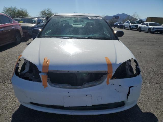 1HGEM225X2L026882 - 2002 HONDA CIVIC LX WHITE photo 5