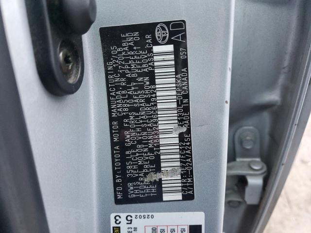 2T1BR32E96C619428 - 2006 TOYOTA COROLLA CE SILVER photo 12