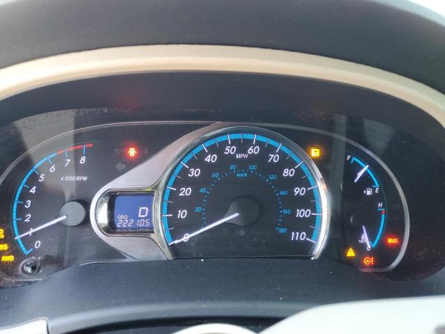 5TDDK3DC3BS025346 - 2011 TOYOTA SIENNA XLE Ağ foto 9