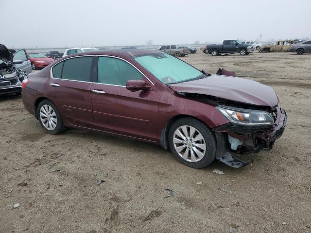 1HGCR3F84EA016495 - 2014 HONDA ACCORD EXL BURGUNDY photo 4