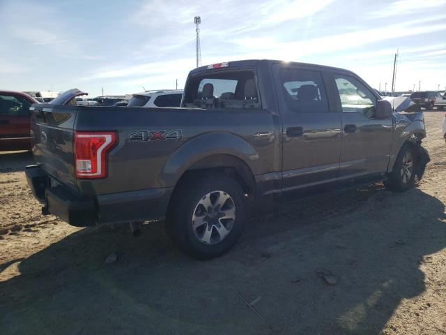 1FTEW1E87GKE79072 - 2016 FORD F150 SUPERCREW GRAY photo 3