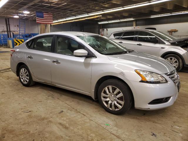 3N1AB7AP7DL679828 - 2013 NISSAN SENTRA S SILVER photo 4