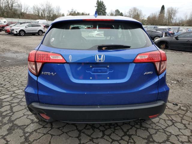 3CZRU6H3XJG714626 - 2018 HONDA HR-V LX BLUE photo 6