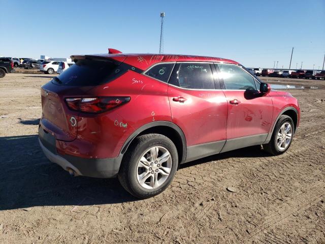 3GNKBBRA1MS582075 - 2021 CHEVROLET BLAZER 1LT RED photo 3