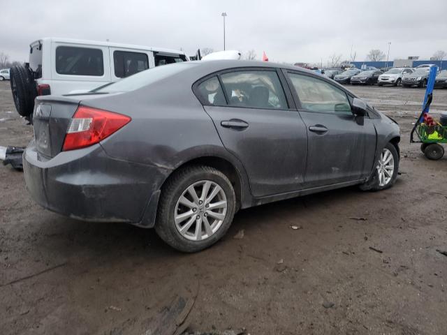 19XFB2F95CE331979 - 2012 HONDA CIVIC EXL ნაცრისფერი ფოტო 3