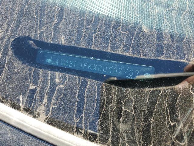 4T1BF1FKXCU107703 - 2012 TOYOTA CAMRY BASE Siyah fotoğraf 13