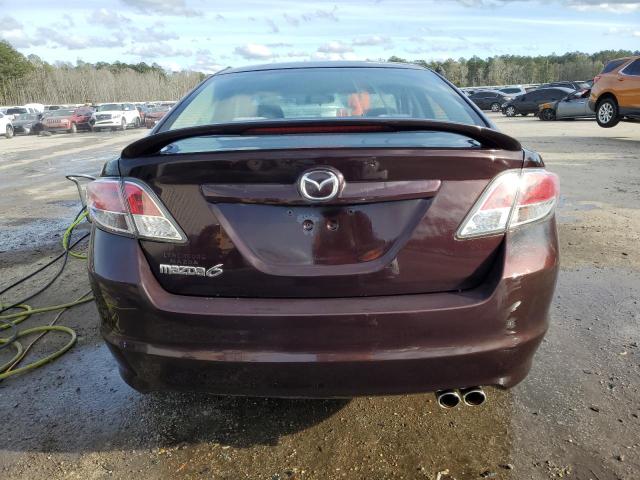 1YVHZ8BH1A5M21282 - 2010 MAZDA 6 I BURGUNDY photo 6