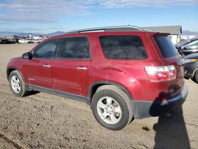 1GKEV13748J195441 - 2008 GMC ACADIA SLE BURGUNDY photo 2