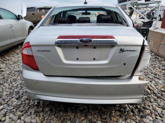 3FADP0L3XAR194160 - 2010 FORD FUSION HYBRID SILVER photo 6