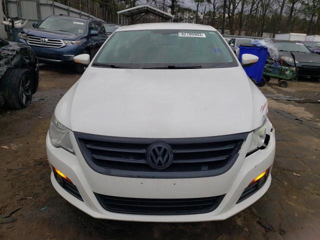 WVWHP7AN9CE510582 - 2012 VOLKSWAGEN CC LUXURY WHITE photo 5