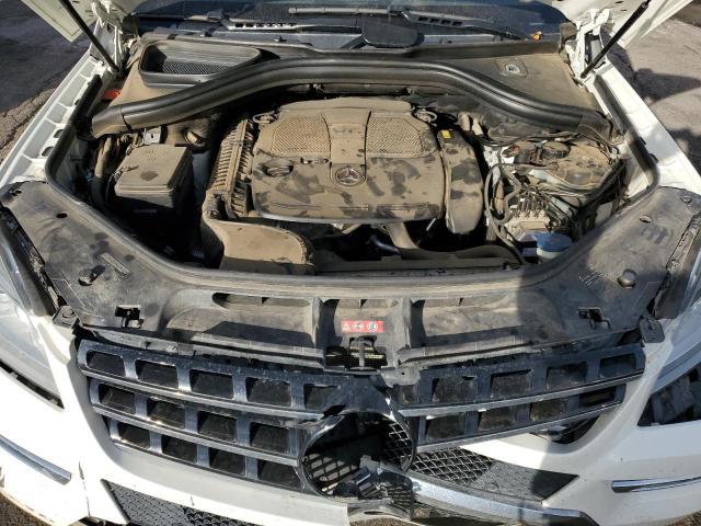 4JGDA5HB9CA011851 - 2012 MERCEDES-BENZ ML 350 4MATIC WHITE photo 11