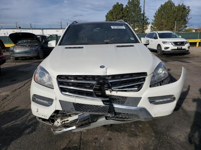 4JGDA5HB9CA011851 - 2012 MERCEDES-BENZ ML 350 4MATIC WHITE photo 5