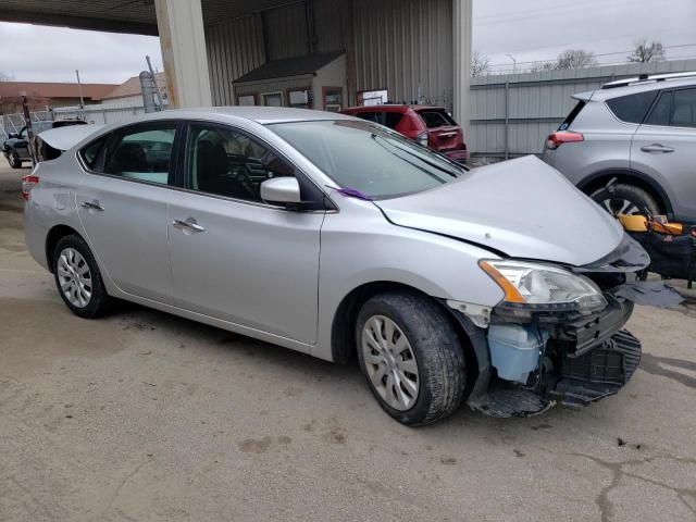 3N1AB7AP7FL668959 - 2015 NISSAN SENTRA S SILVER photo 4