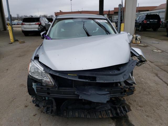 3N1AB7AP7FL668959 - 2015 NISSAN SENTRA S SILVER photo 5