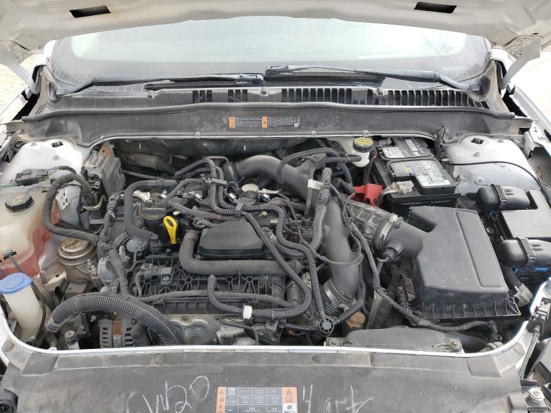 3FA6P0CD8KR114020 - 2019 FORD FUSION SEL WHITE photo 11