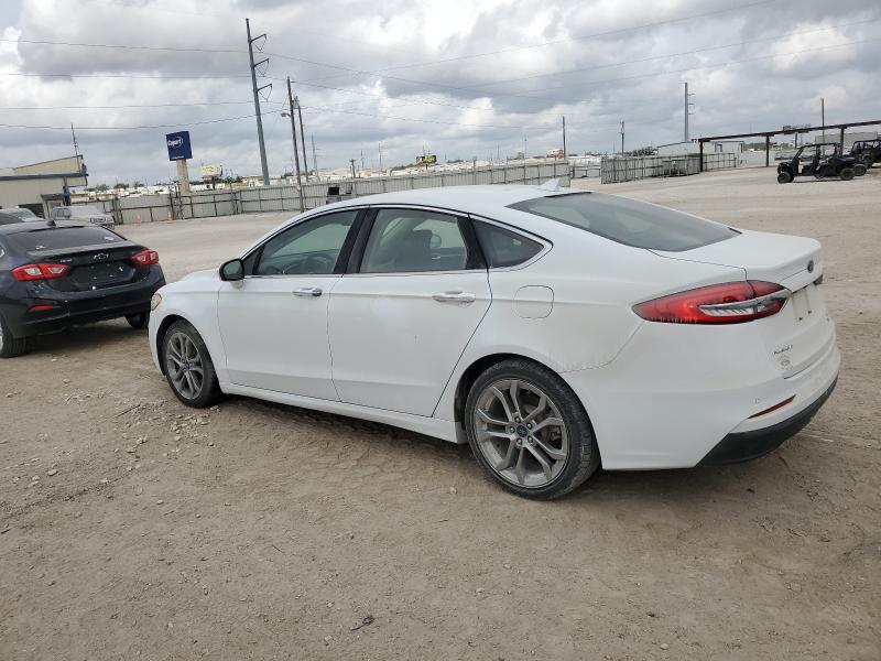3FA6P0CD8KR114020 - 2019 FORD FUSION SEL WHITE photo 2