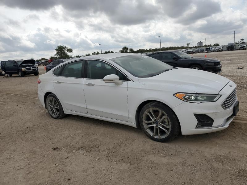 3FA6P0CD8KR114020 - 2019 FORD FUSION SEL WHITE photo 4