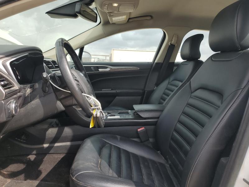 3FA6P0CD8KR114020 - 2019 FORD FUSION SEL WHITE photo 7