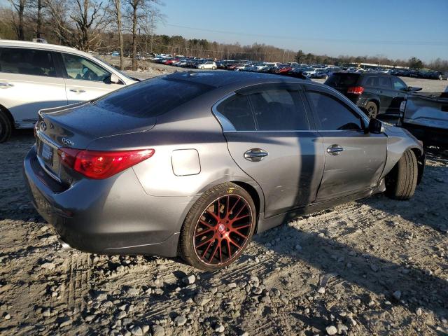 JN1BV7AR8FM413725 - 2015 INFINITI Q50 BASE CHARCOAL photo 3