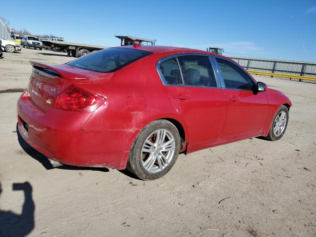 JNKBV61E68M207986 - 2008 INFINITI G35 RED photo 3