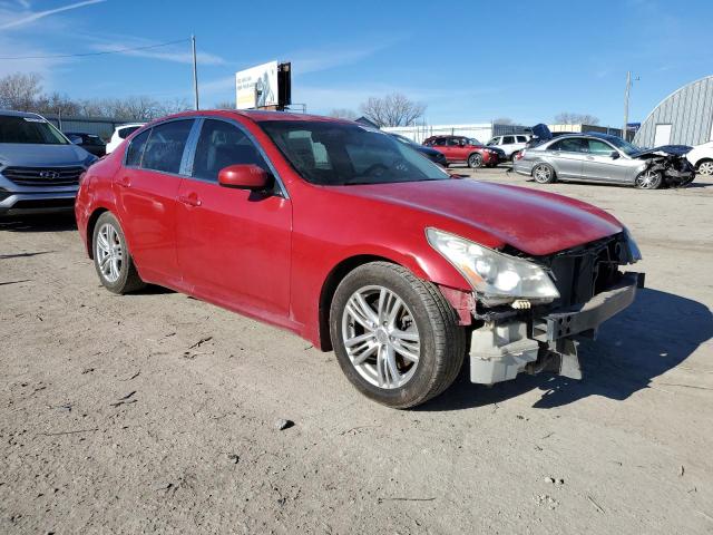 JNKBV61E68M207986 - 2008 INFINITI G35 RED photo 4