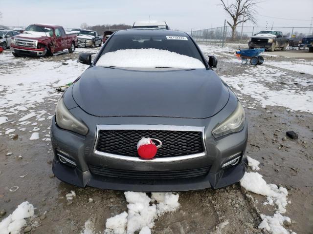 JN1BV7AR5EM689083 - 2014 INFINITI Q50 BASE GRAY photo 5