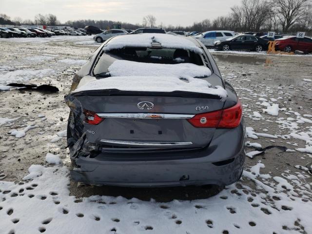 JN1BV7AR5EM689083 - 2014 INFINITI Q50 BASE GRAY photo 6