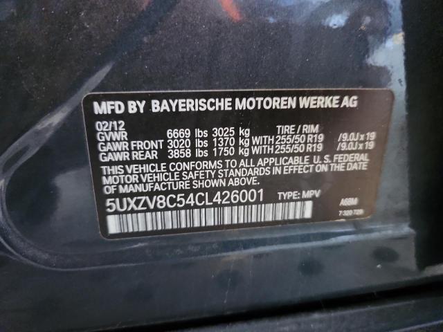 5UXZV8C54CL426001 - 2012 BMW X5 XDRIVE50I Grau Foto 13