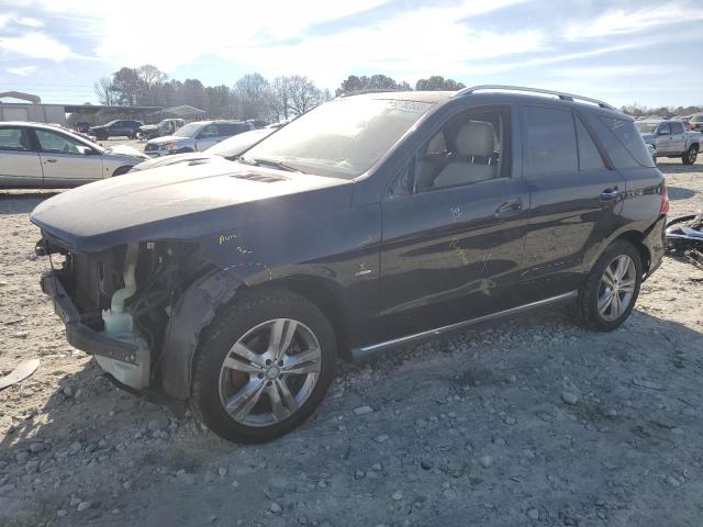 4JGDA5HBXCA033406 - 2012 MERCEDES-BENZ ML 350 4MATIC BLACK photo 1