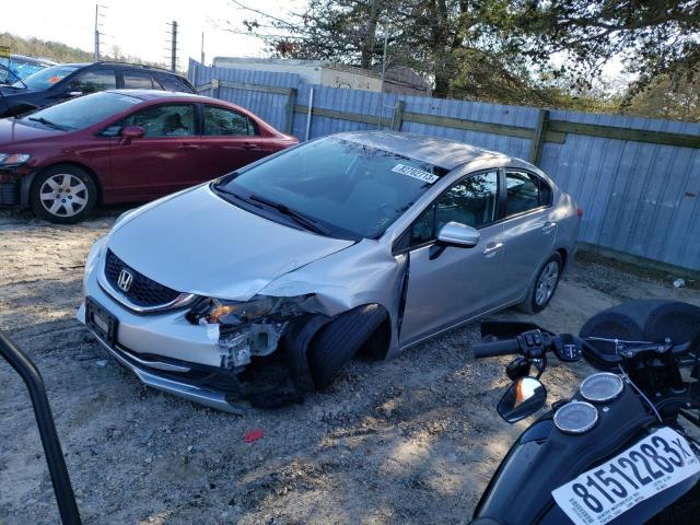 19XFB2F59EE253481 - 2014 HONDA CIVIC LX SILVER photo 1