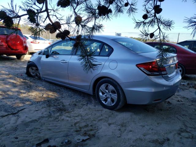 19XFB2F59EE253481 - 2014 HONDA CIVIC LX SILVER photo 2