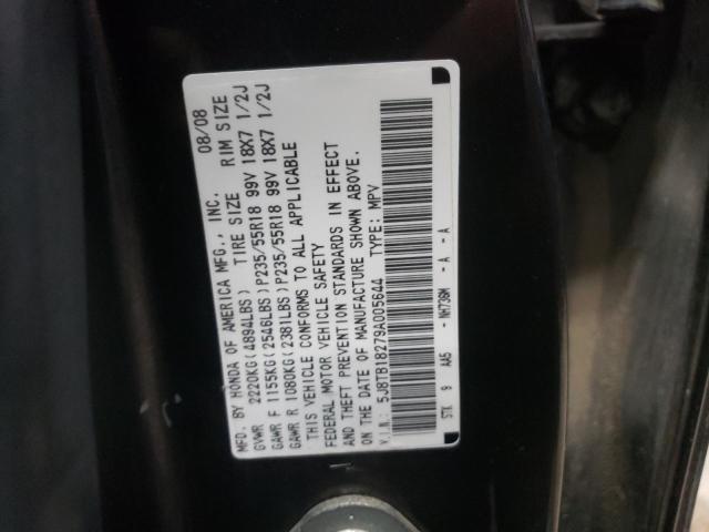 5J8TB18279A005644 - 2009 ACURA RDX GRAY photo 13