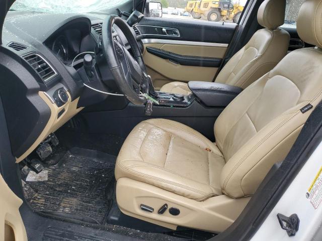 1FM5K8D83HGA35581 - 2017 FORD EXPLORER XLT Weiß Foto 7