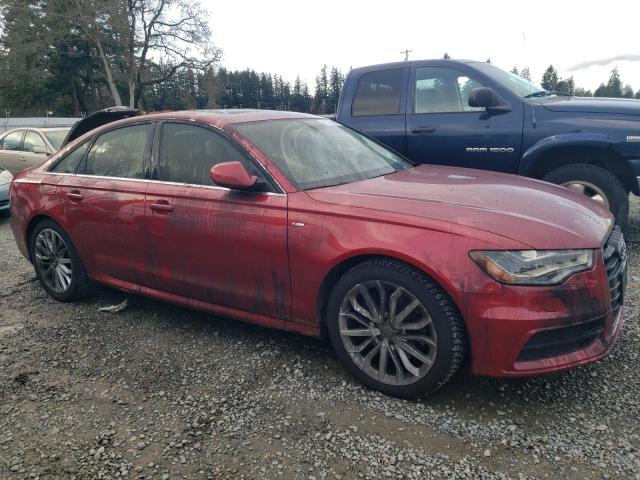 WAUHMAFC6EN117409 - 2014 AUDI A6 PRESTIGE წითელი ფოტო 4