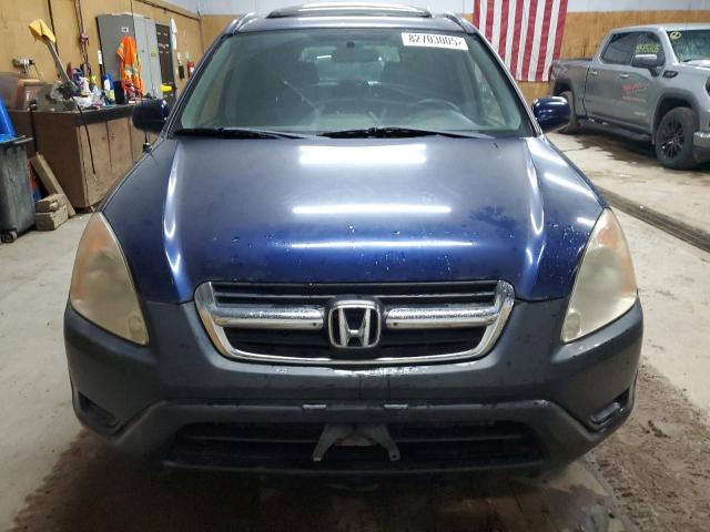 JHLRD78893C041022 - 2003 HONDA CR-V EX BLUE photo 5