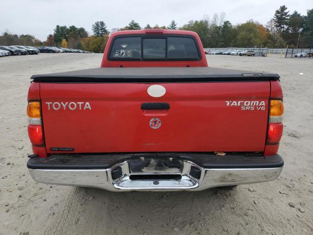 5TEWN72N24Z349969 - 2004 TOYOTA TACOMA XTRACAB RED photo 6