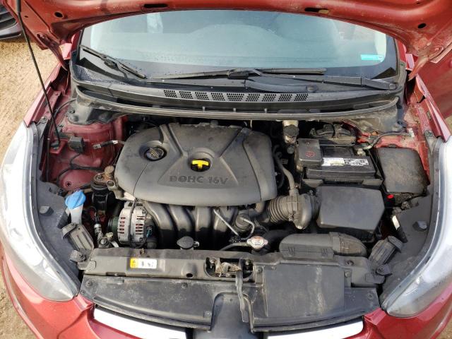 5NPDH4AE0FH570510 - 2015 HYUNDAI ELANTRA SE RED photo 11